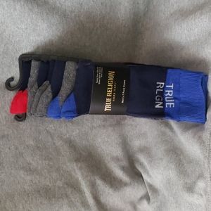 True Religion Long Crew Socks Multi Color